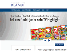 Tablet Screenshot of klambt.de